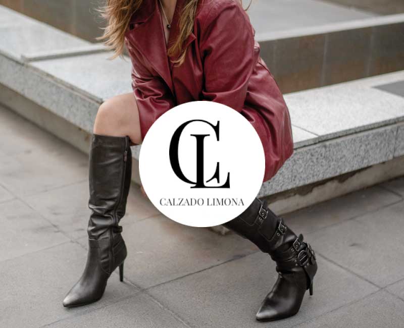 Botas negras de tacón estilo urbano de Calzado Limona, tienda de calzado femenino en Bodega Italia