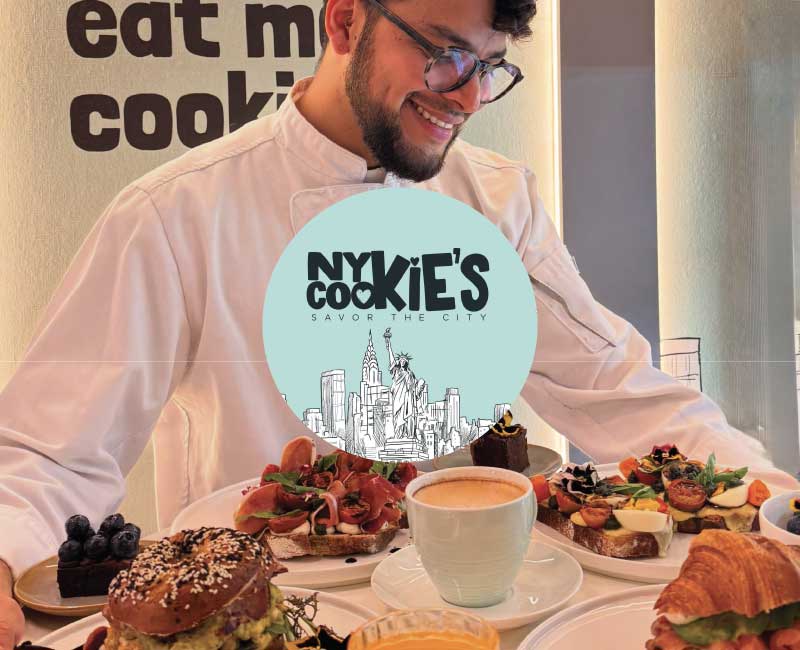 NYCOOKIES, cafetería estilo New York en Bodega Italia, Barrio Italia.